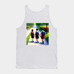 Children going to school Tank Top